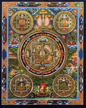 Pancha Mandala blessed by Lokeshvara